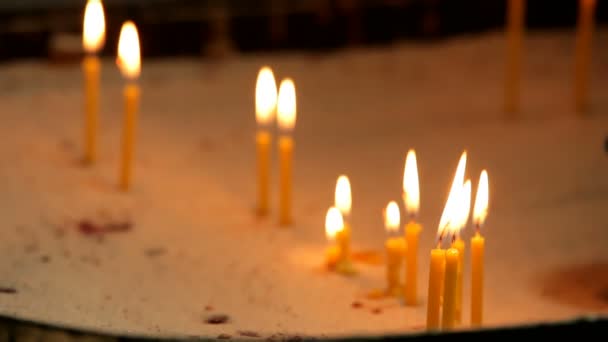 Molte candele — Video Stock