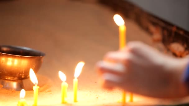 Molte candele — Video Stock