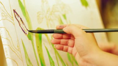 bahar bahçe bir iris görüntüsünü resim kişi.