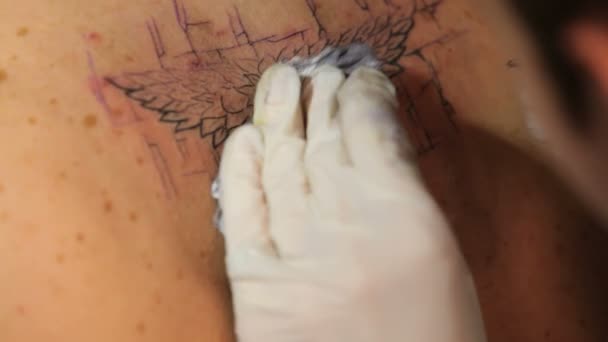 hozzon létre egy gyönyörű tetoválás tattoo szalon. közeli kép: