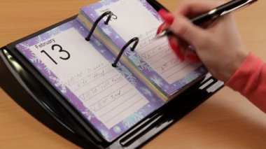 Sevgililer günü takvim işaretleme