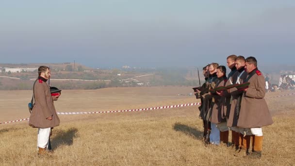 Żołnierze Krzyża siebie — Wideo stockowe