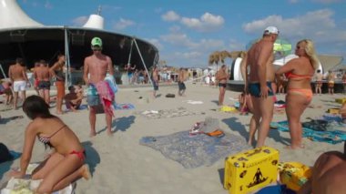 Kırım, Ukrayna, 03 Ağustos 2013 kazantip festivalin açılış resmi