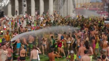 Kırım, Ukrayna, 06 Ağustos 2013, katılımcıların kazantip 2013