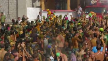 Kırım, Ukrayna, 06 Ağustos 2013, katılımcıların kazantip 2013