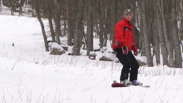 Snowboard. — Vídeo de Stock