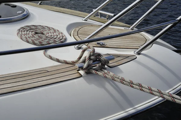 Rope on a Boat — Stock Photo, Image
