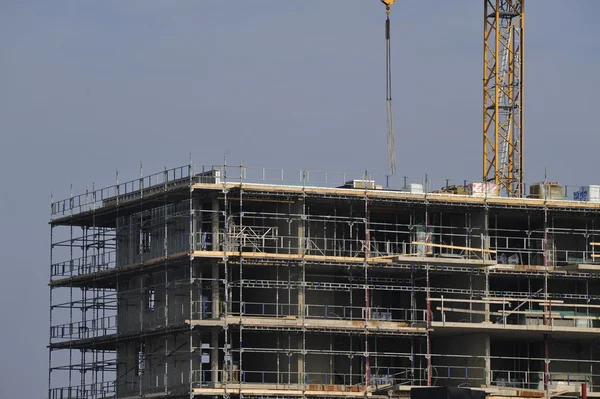 betonnen hoogbouw bouwplaats