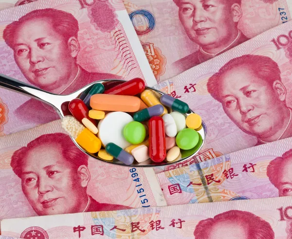 Chinese yuan banknotes — Stock Photo, Image