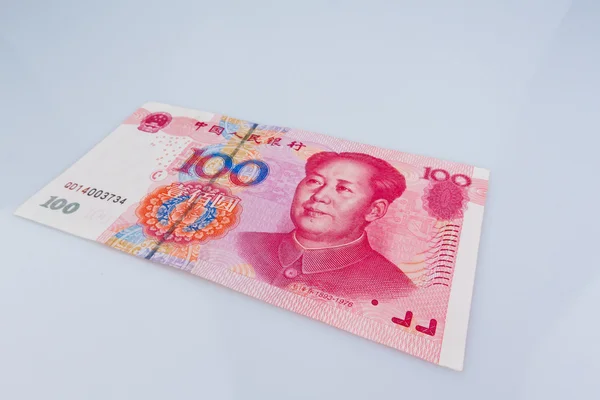 Čínský jüan bankovky — Stock fotografie
