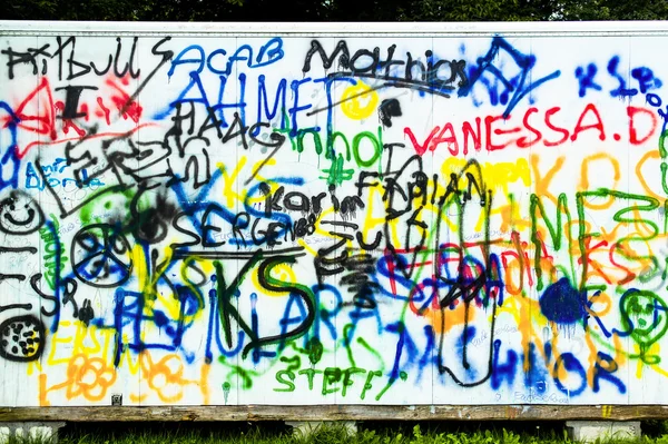 Mural and graffiti — Stock Photo, Image