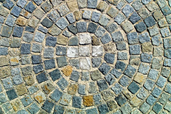 Paving stones with circle — Stock Photo, Image