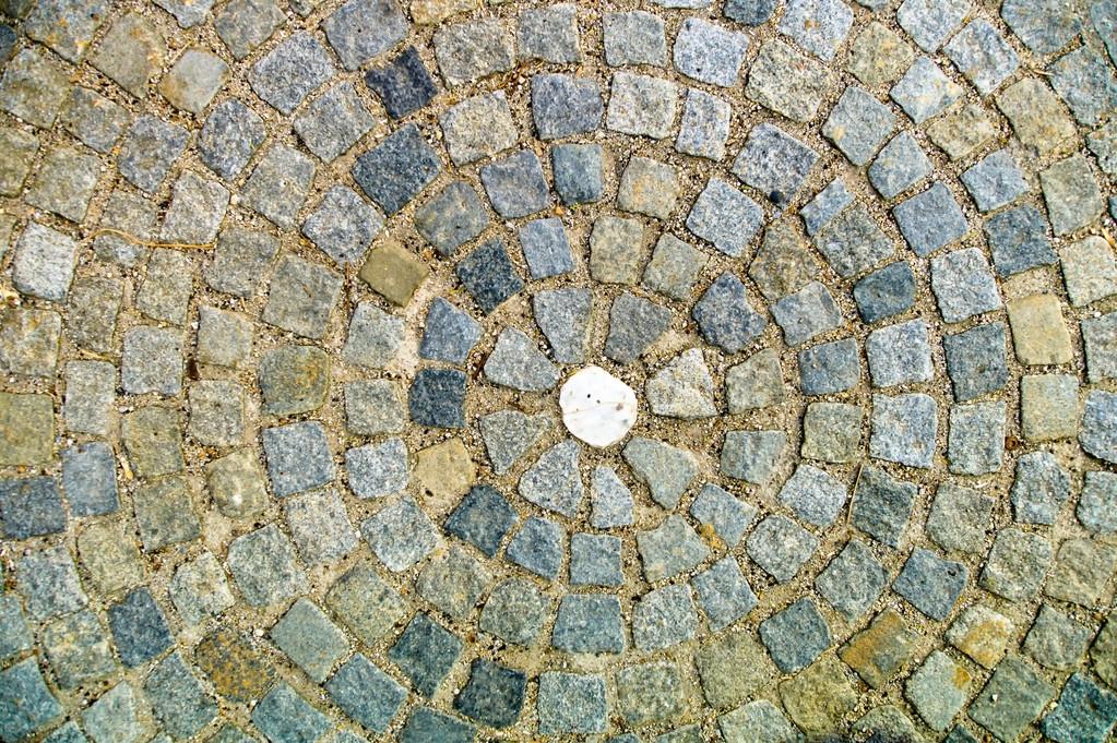Paving stones with circle — Stock Photo © ginasanders 14036861