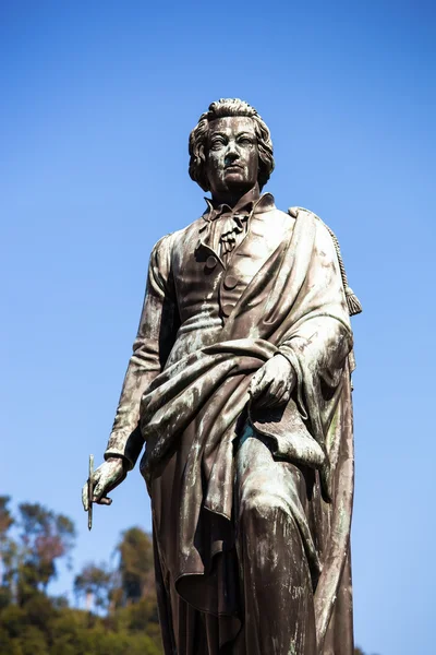 Mozart monument in salzburg — Stock Photo, Image