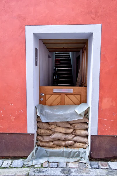 Floods in passau, germany — Stock Photo, Image