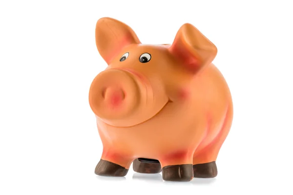 Piggy bank op witte achtergrond — Stockfoto