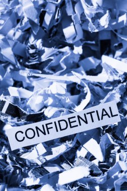 Shredded paper confidential clipart