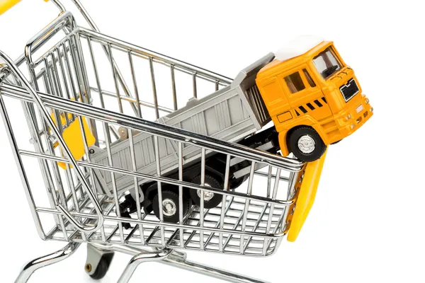 Cart and trucks — Stock Photo, Image