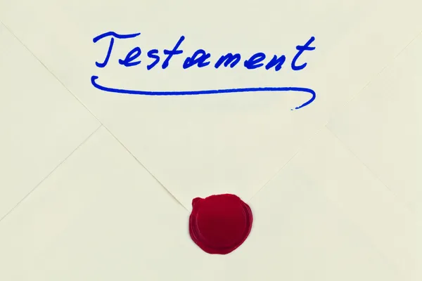 Testament-német nyelven — Stock Fotó