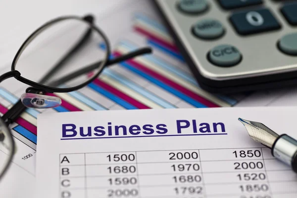 Business plan of a permanent establishment — Stock Photo, Image