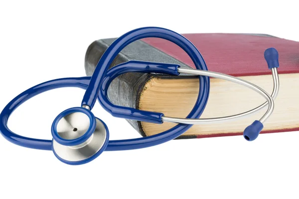 Book and stethoscope — Stock Photo, Image