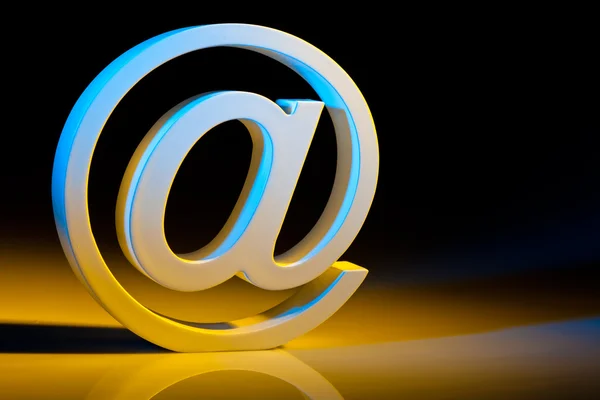 Email characters. online communication. — Stock Photo, Image