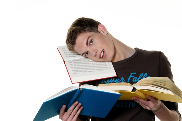 Mladý student naučit — Stock fotografie