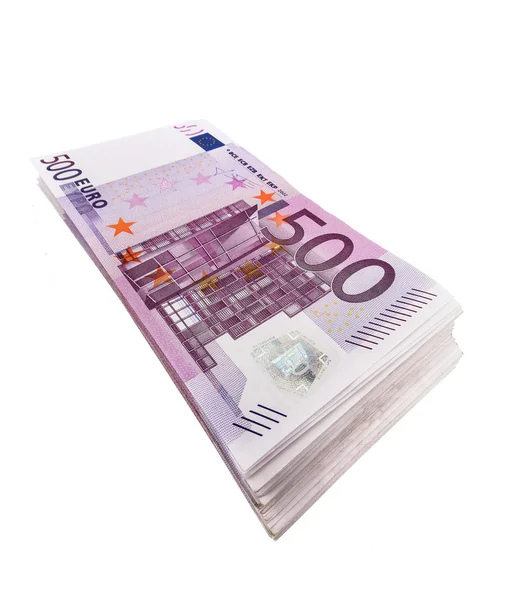 Five hundred euro notes — Stock Photo, Image