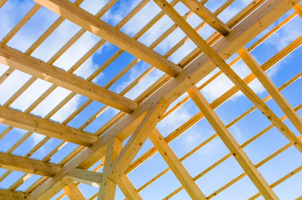 Wooden roof construction — Stock Image Wooden roof construction Stock Picture