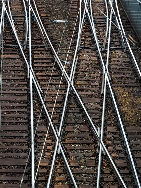 Um interruptor ferroviário — Fotografia de Stock