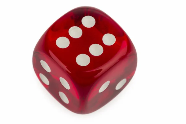 En röd kub — Stockfoto