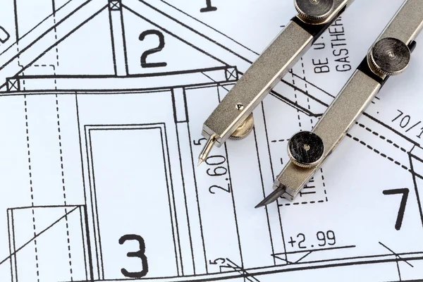 Blueprint for a house — Stock Photo, Image