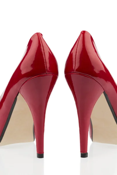 Красные высокие каблуки — стоковое фото
