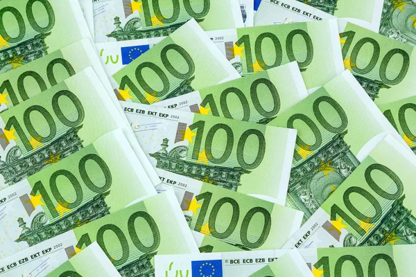 One hundred euro banknotes — Stock Photo, Image