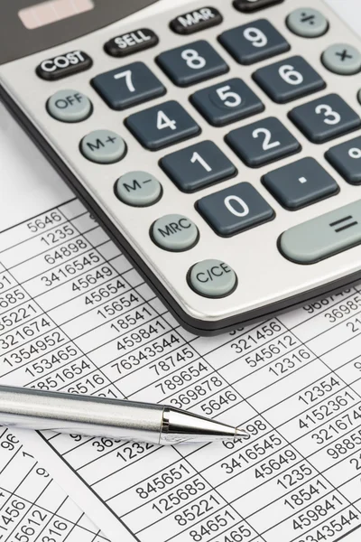 Calculators and statistk — Stock Photo, Image