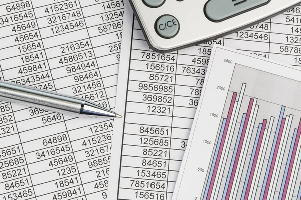 Calculadoras y statistk — Foto de Stock