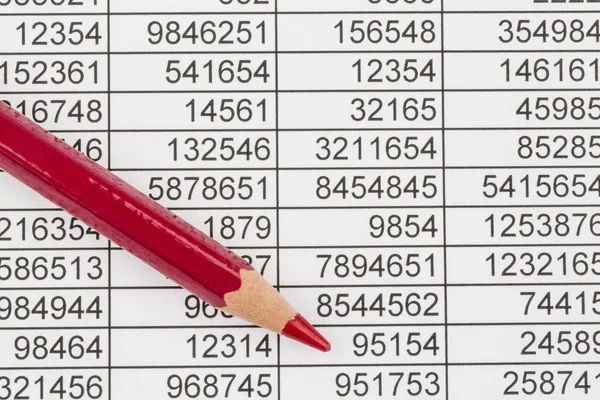 Statistiche e tabelle — Foto Stock