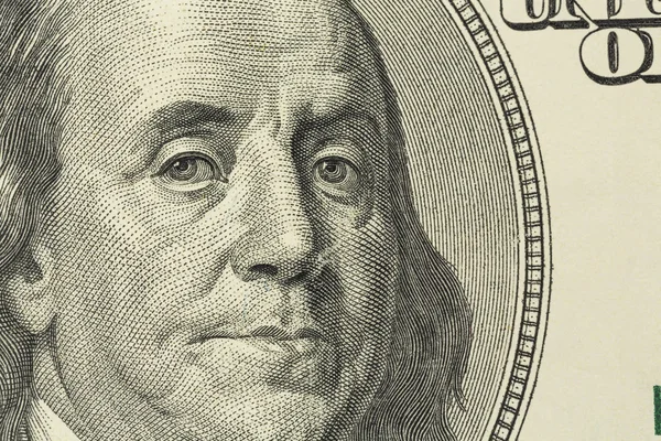 Dollar bill, benjamin franklin — Stockfoto