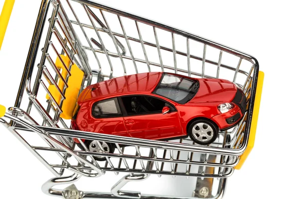 Car in cart — Stock Photo, Image