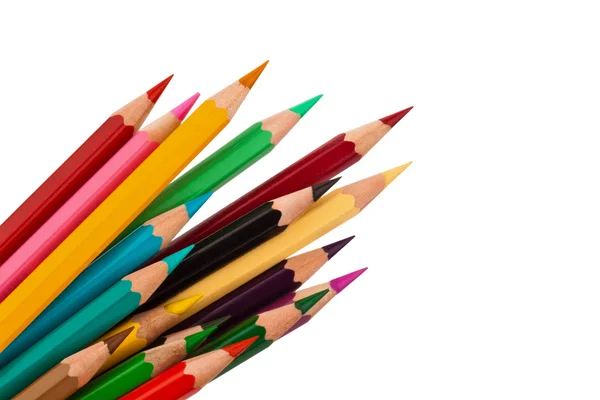 Muchos lápices de colores — Foto de Stock