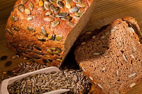 Pumpkin seed bread — Stock Photo, Image