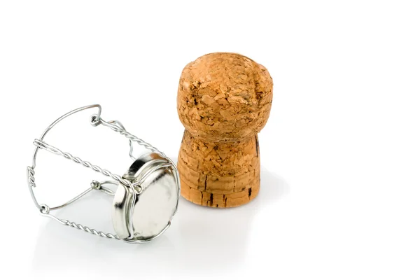 Champagne corks and clasp Royalty Free Stock Images