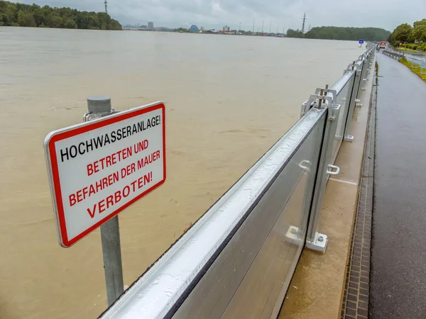 Hochwasser, 2013, Mauthausen, Österreich — Stockfoto