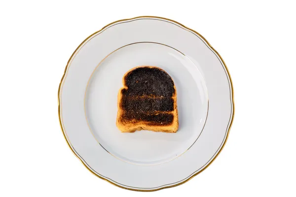 Toastbrotscheiben verbrannt — Stockfoto