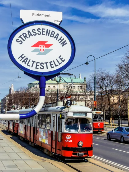 Wenen. Oostenrijk. tram — Stockfoto