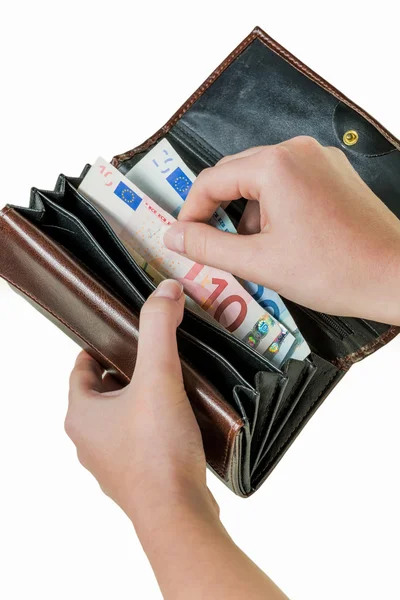 Hand with wallet clut Ã‚Â¶ rse — Stock fotografie