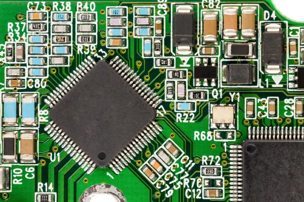 Computer circuit board, close-up Stock Picture