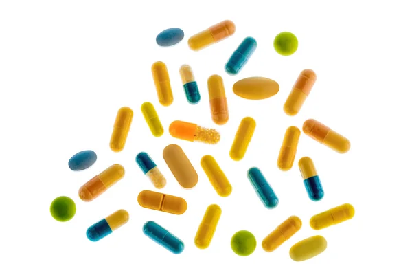 Tabletten op lichte achtergrond — Stockfoto