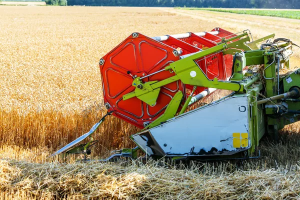 Getreidefeld von Weizen bei der Ernte — Stockfoto