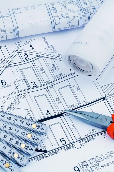 A house plan — Stock Photo, Image